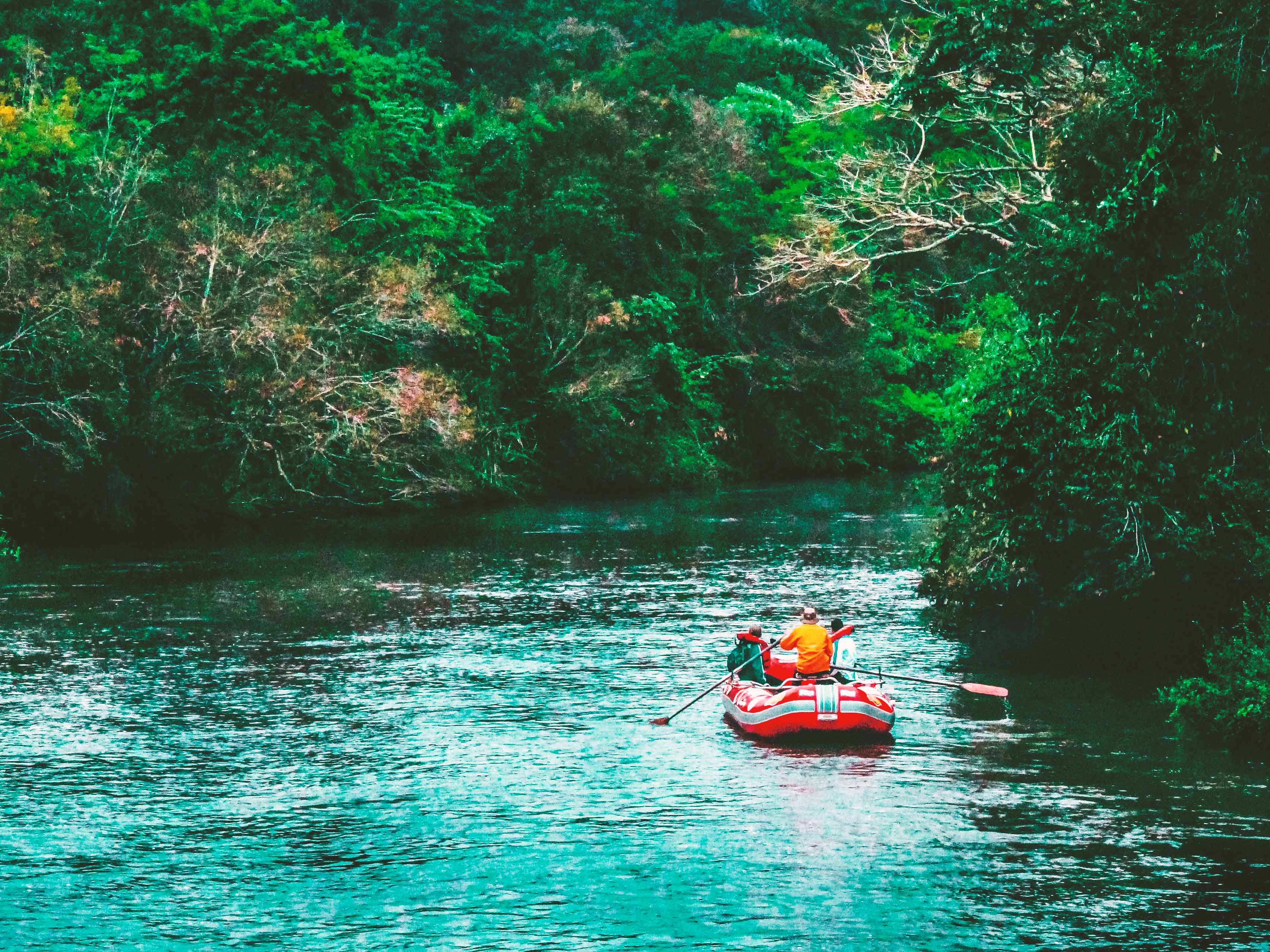 Rafting in montagna con i bambini