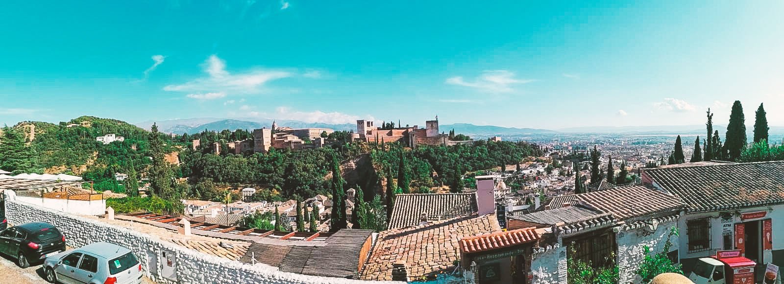 Panoramica della città di Granada, in Spagna